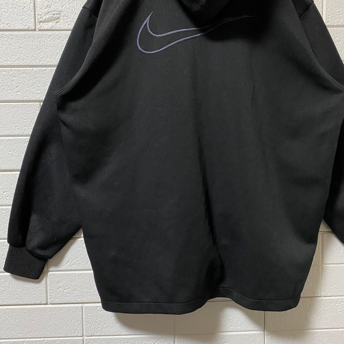 NIKE 90s パーカー ハーフジップ 銀タグ ジャージ スウェット 刺繍ロゴ