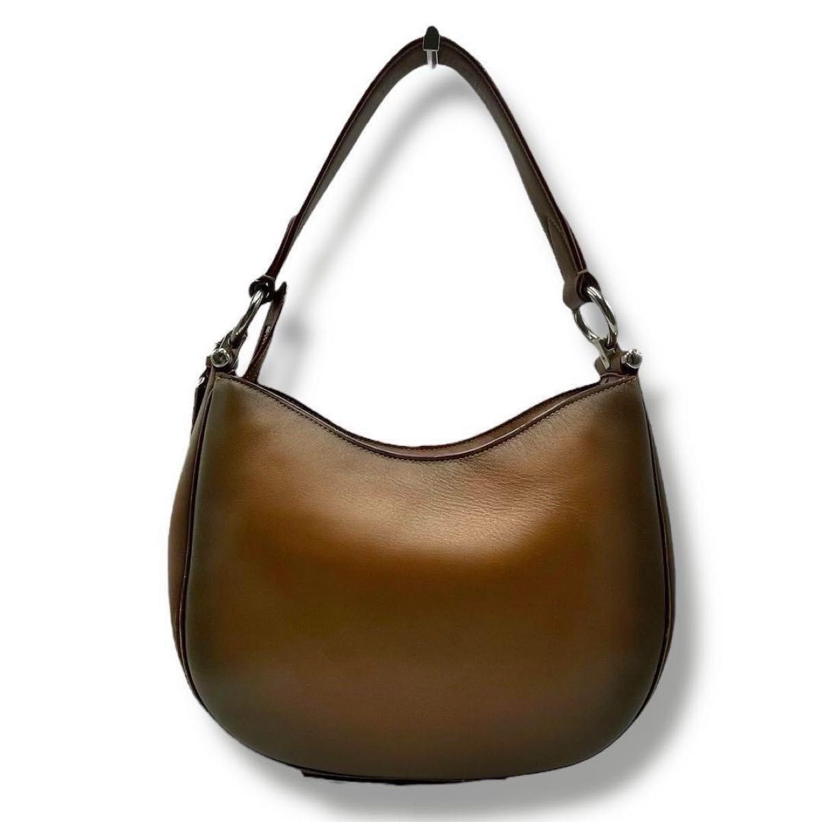 極美品 COACH コーチ ショルダーバッグ ハーフムーン 三日月 2way