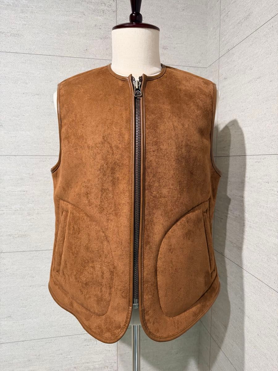 GDC Vegan Mouton Vest 木村拓哉 キムタク着用 Mブラウン プライベート