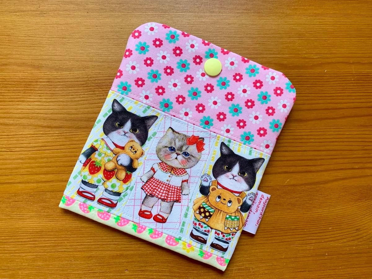 ハンドメイド ミニフラットポーチ コヤンイサムチョン ルミ＆ジョース