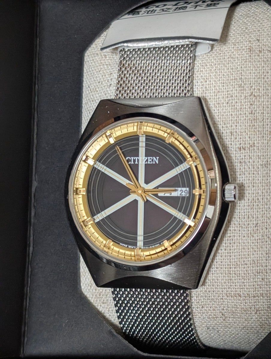 新品】シチズン レコードレーベル BM854191E CITIZEN エコドライブ