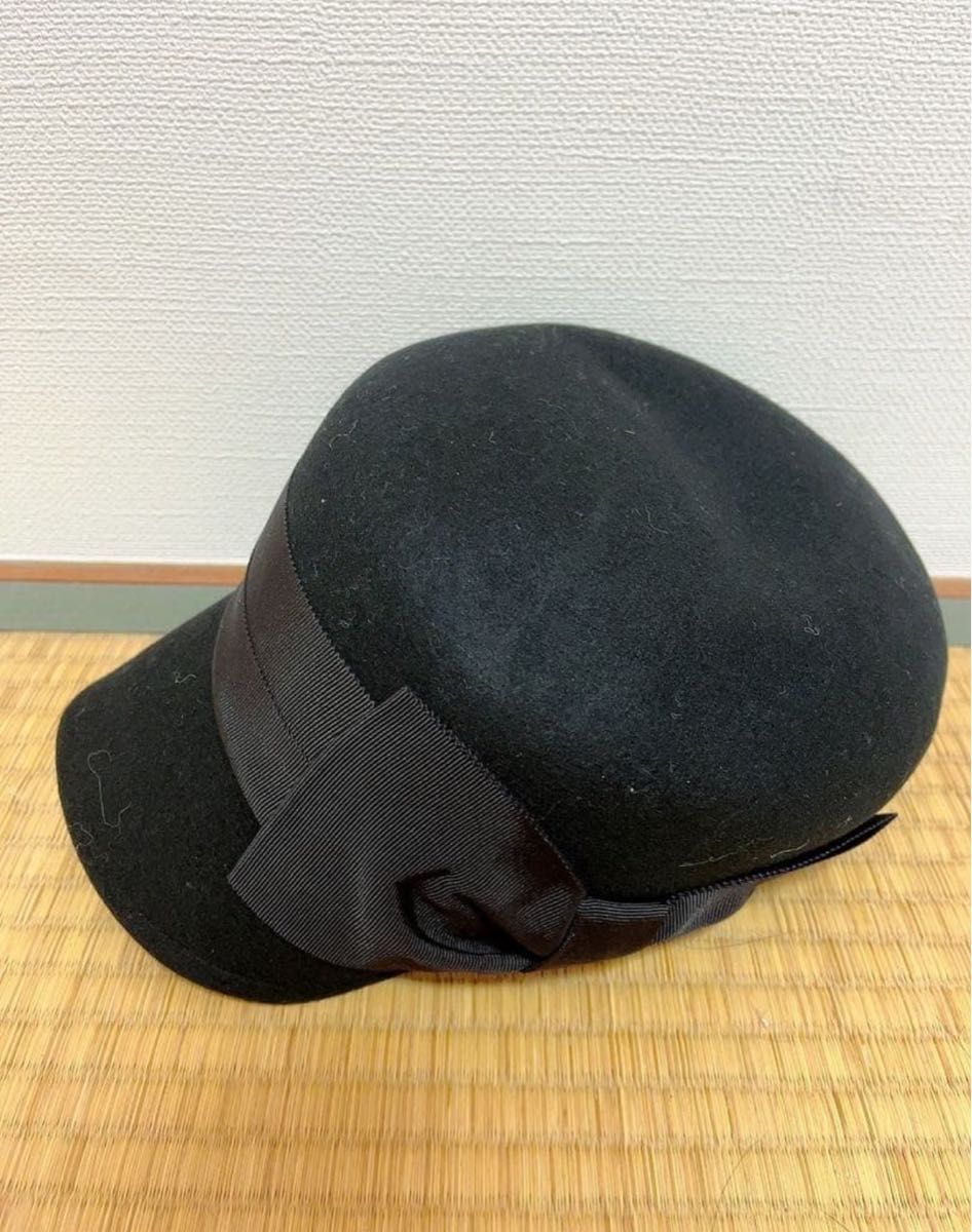 新品 CA4LA カシラ リボン付キャスケット ブラック 黒｜Yahoo!フリマ
