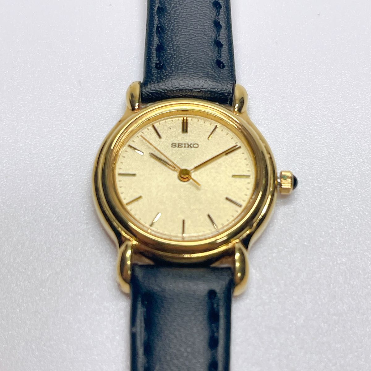 14 SEIKO セイコー ゴールド レディース腕時計 新品電池 新品社外