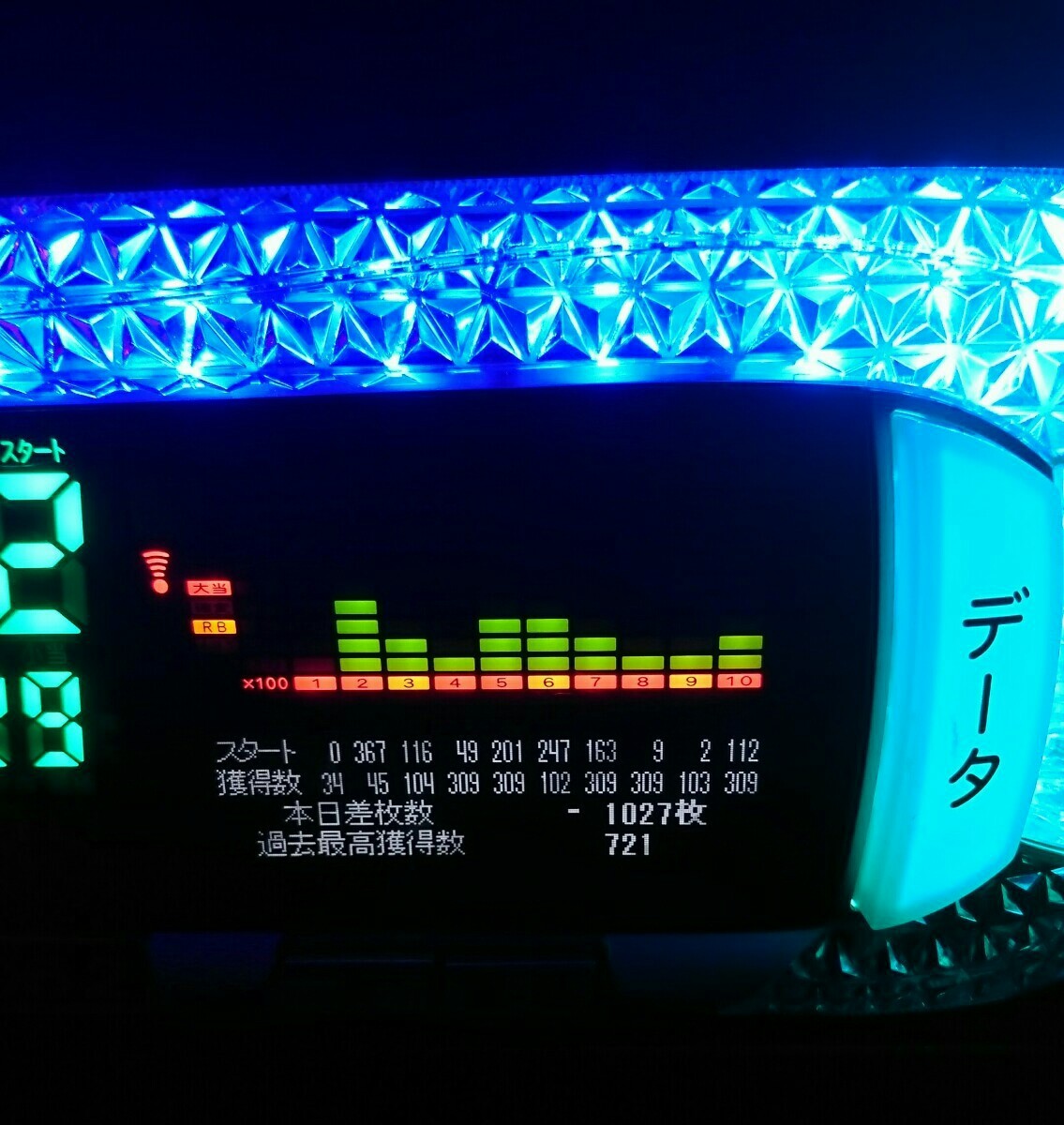 差枚数表示ピクシー2ndパチスロ用データカウンター家庭用電源対応