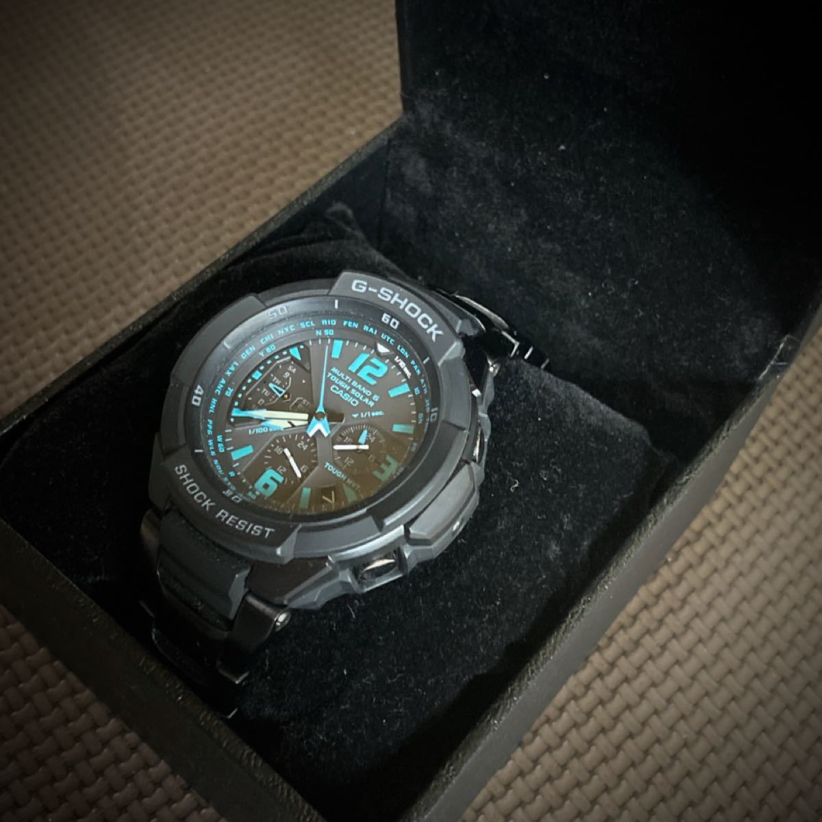 値下げ》G-SHOCK SKY COCKPIT GW-3000BD-1AJF スカイコックピット黒 青