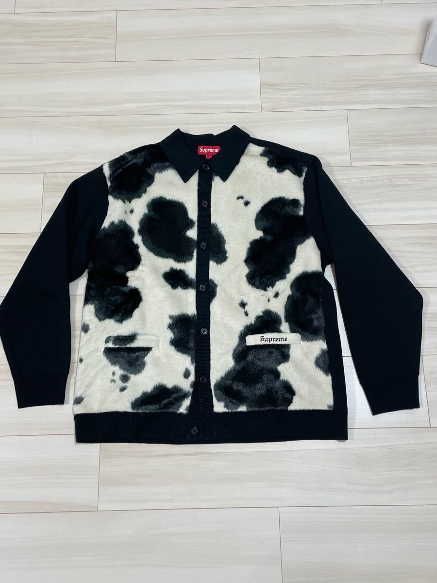 supreme Cow Print Cardigan Black SIZE L｜Yahoo!フリマ（旧PayPay