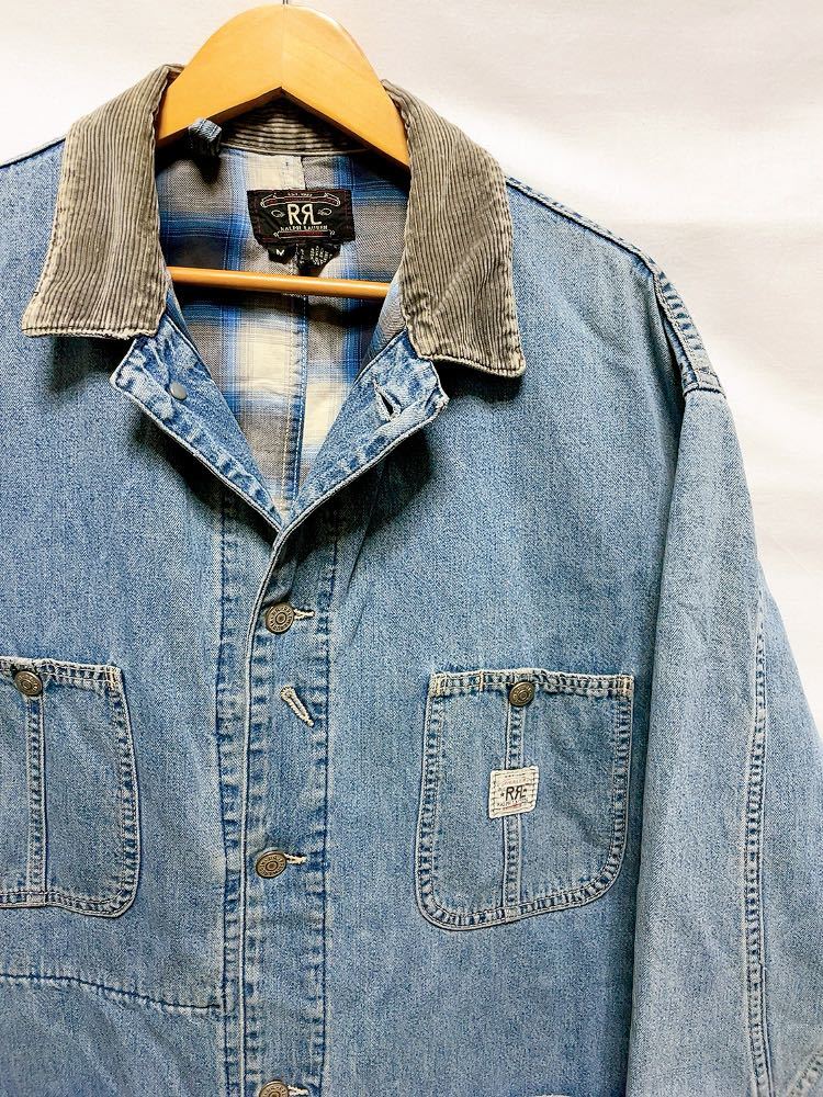 Yahoo!オークション - 90s RRL デニム カバーオール デニムジャケット
