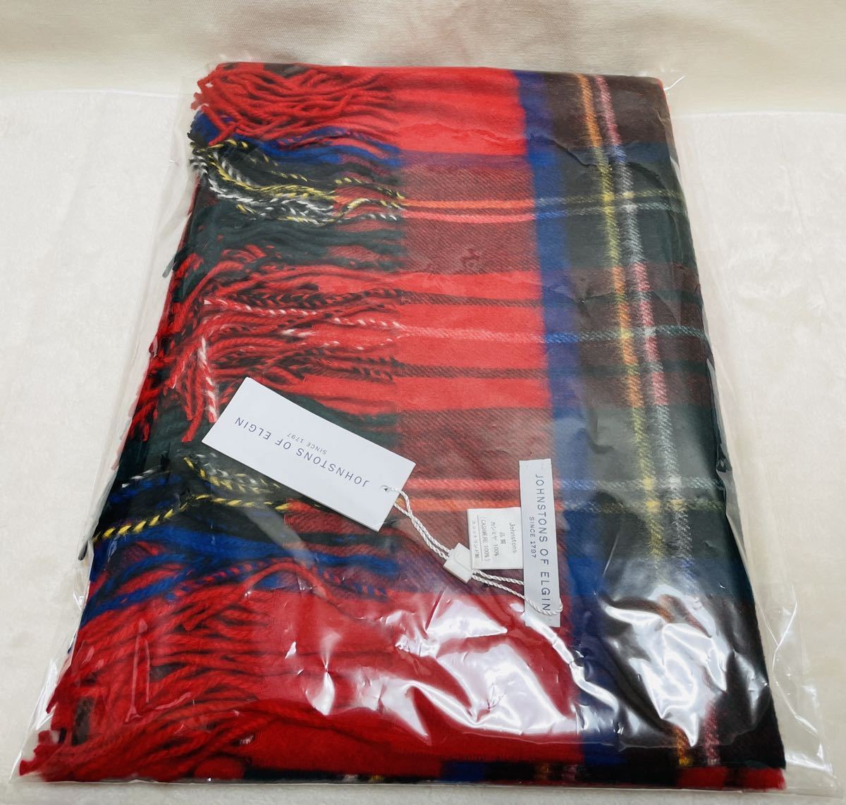 即決 新品未使用 正規店購入 ジョンストンズ カシミヤ ストール