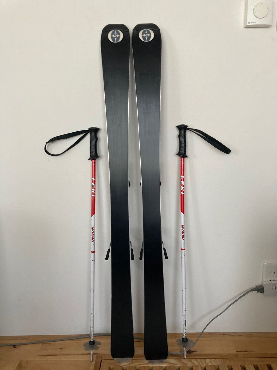 スキー板 OGASAKA junior X 120cm ストック LEKI WINNI 85cm セット