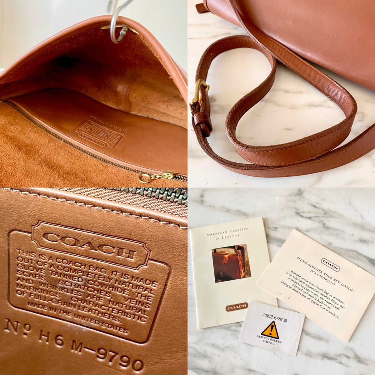 超美品 USA製 COACH オールドコーチ レザーショルダーバッグ