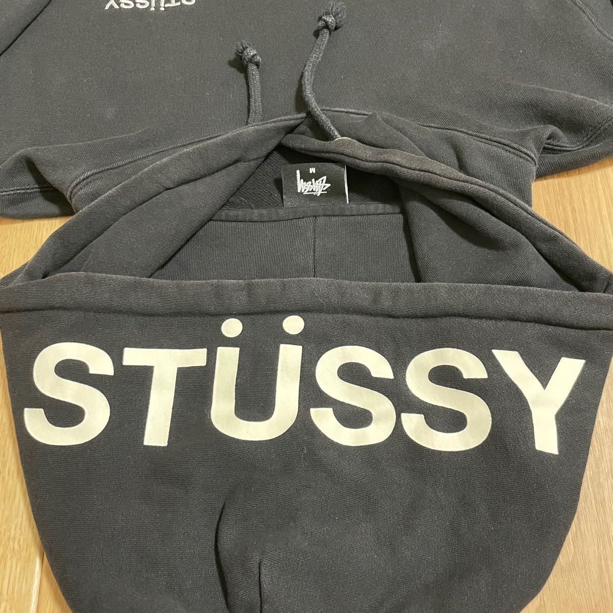 STUSSY 刺繍ロゴ フードロゴ パーカー｜Yahoo!フリマ（旧PayPayフリマ）