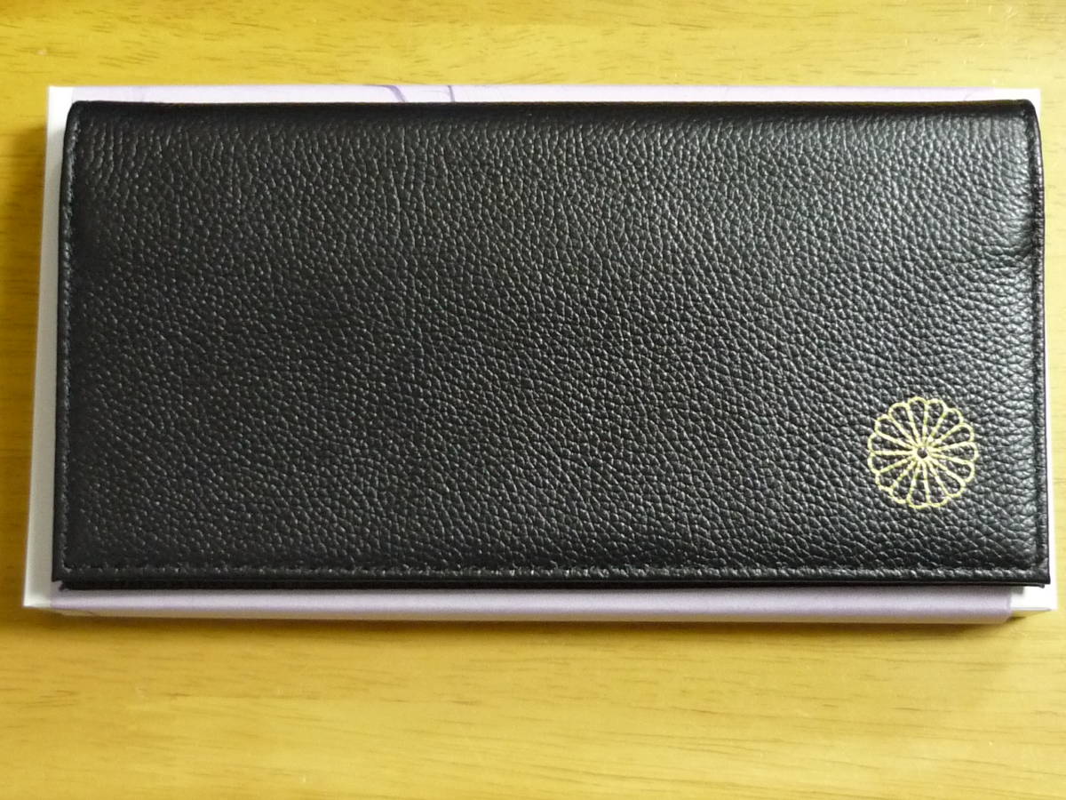 Yahoo!オークション - 新品 皇居限定 牛革 長財布 ブラック