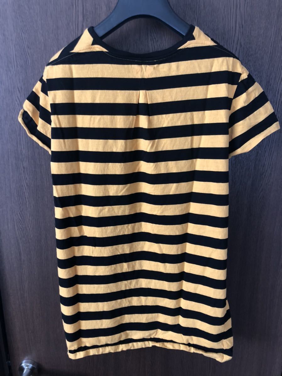 サンローランパリ イエローボーダー Tシャツ エディ期 名作 元セリーヌ
