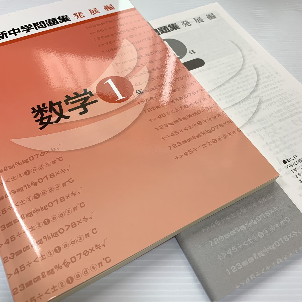 最新版 【新中学問題集 発展編 数学中1年】未使用新品 定期テスト対策