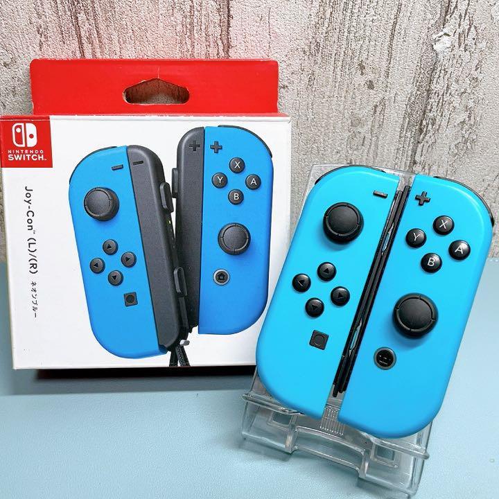 美品 人気カラー ネオンブルー Switch 左右セット ジョイコン｜Yahoo