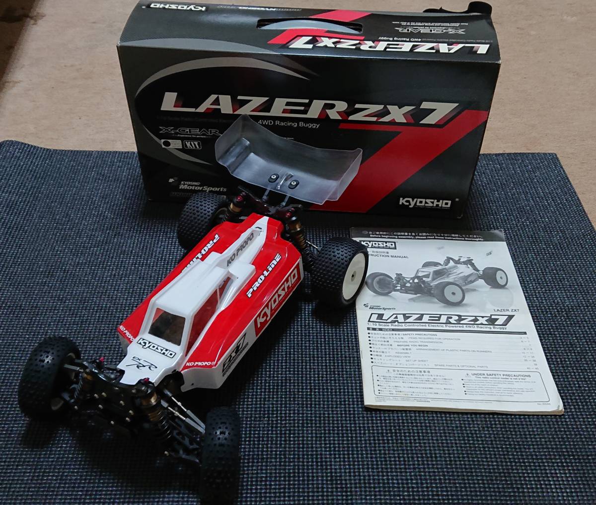 Yahoo!オークション - 京商 レーザー ZX7 1/10 EP 4WD