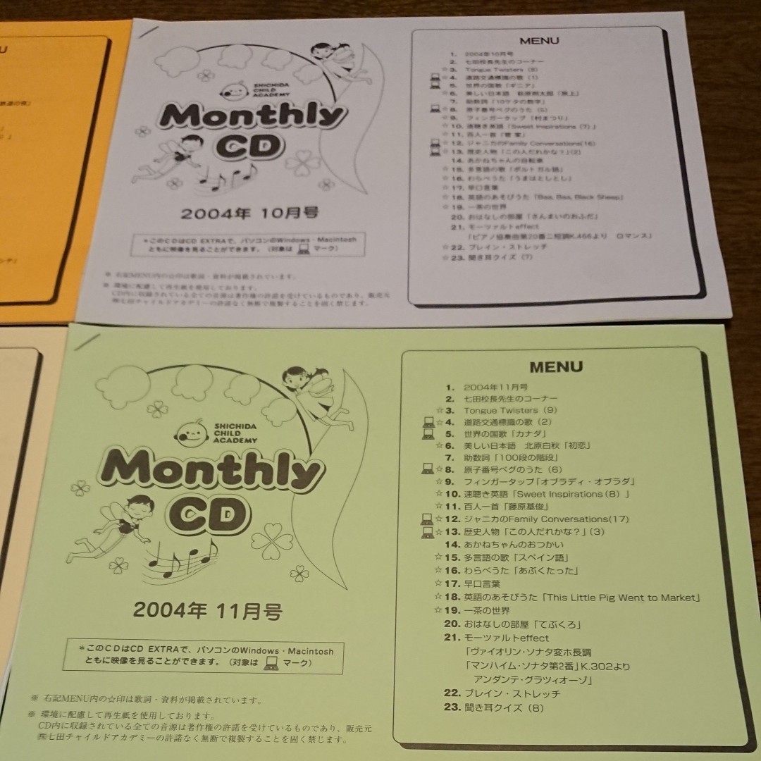 しちだ 七田チャイルドアカデミー マンスリーCD ②｜Yahoo!フリマ（旧