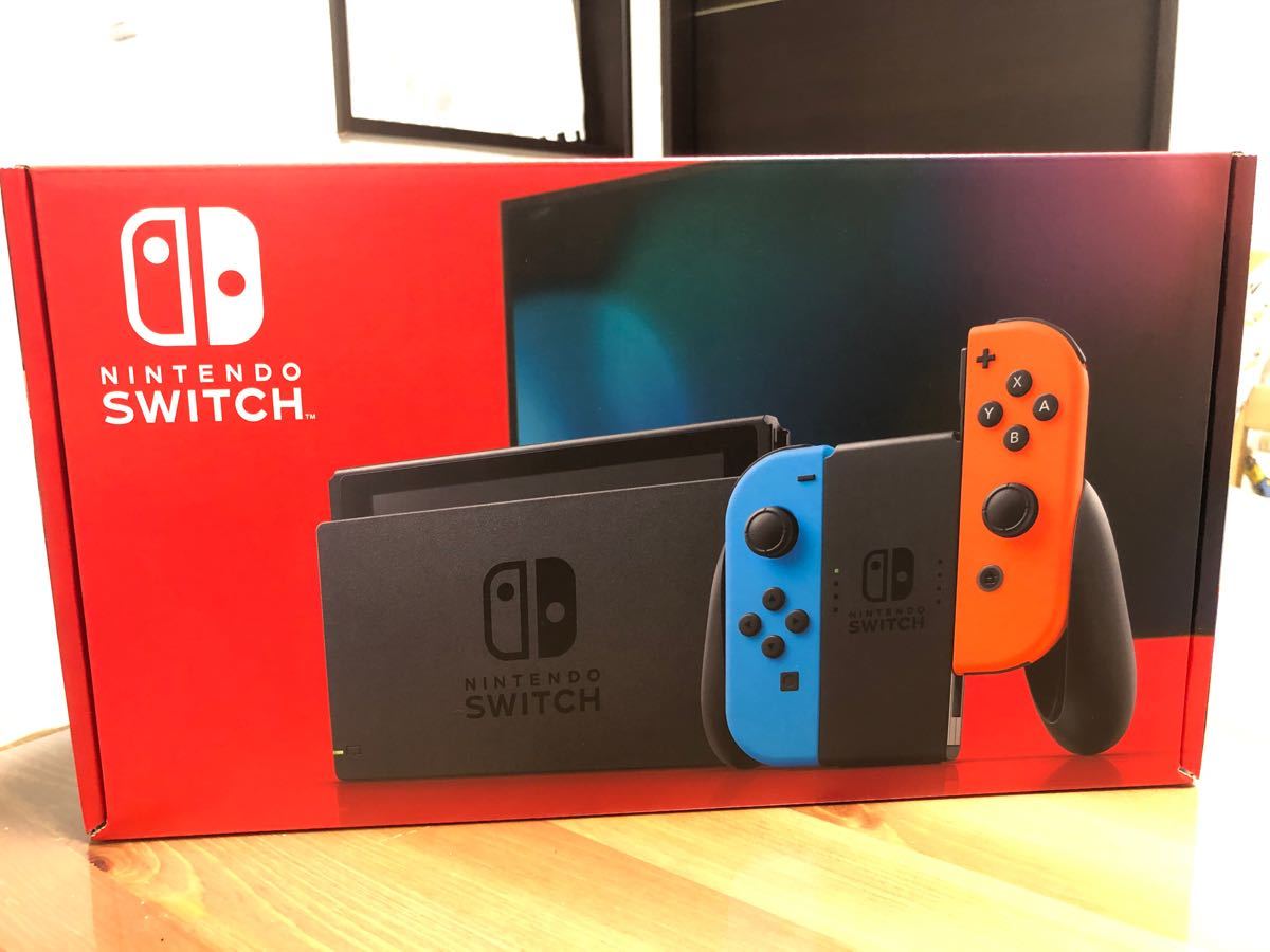 Nintendo Switch 本体 新品未使用バッテリー強化版 ネオンブルー