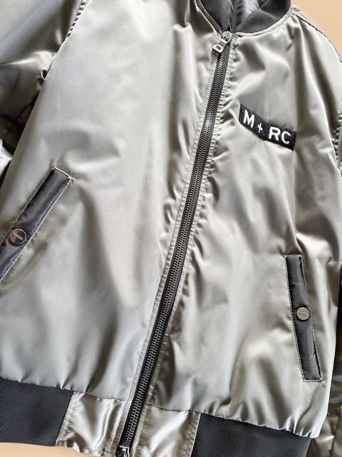 超レア mrc noir マルシェノア MA1 ボンバージャケット シルバーグレー