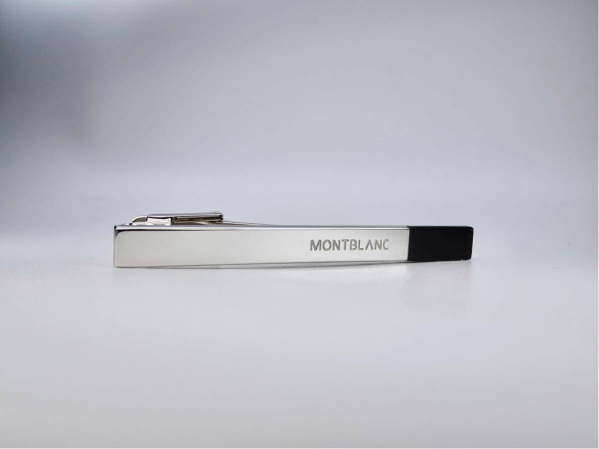 MONTBLANC オニキス シルバー ネクタイピン タイピン タイバー