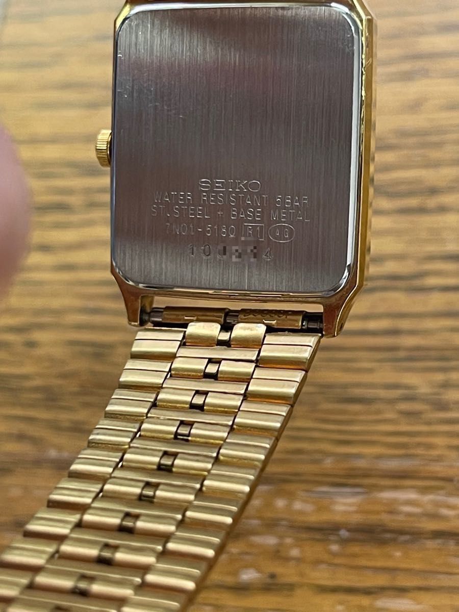 SEIKO SPIRIT クォーツ メンズ腕時計 セイコー ゴールドカラー 腕時計
