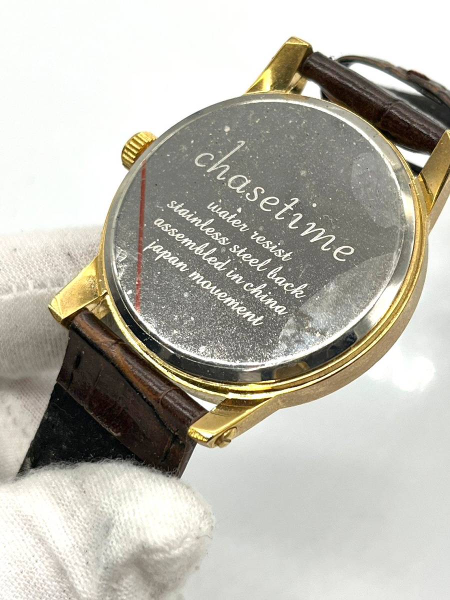 電池切れ】CHASETIME クォーツ腕時計 ゴールド文字盤｜Yahoo!フリマ