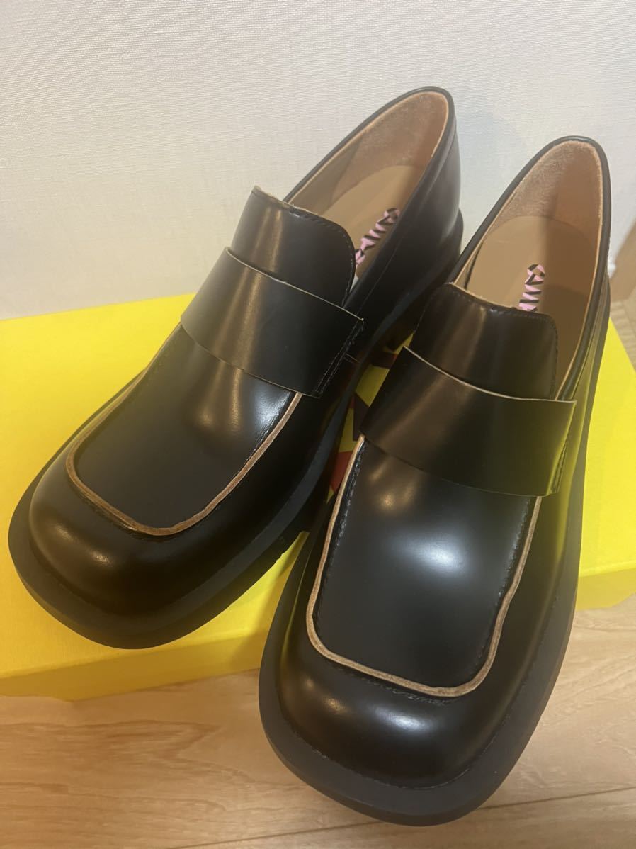 ラスト 一点 新品 CAMPER LAB カンペールラボ スクエアトゥ ローファー