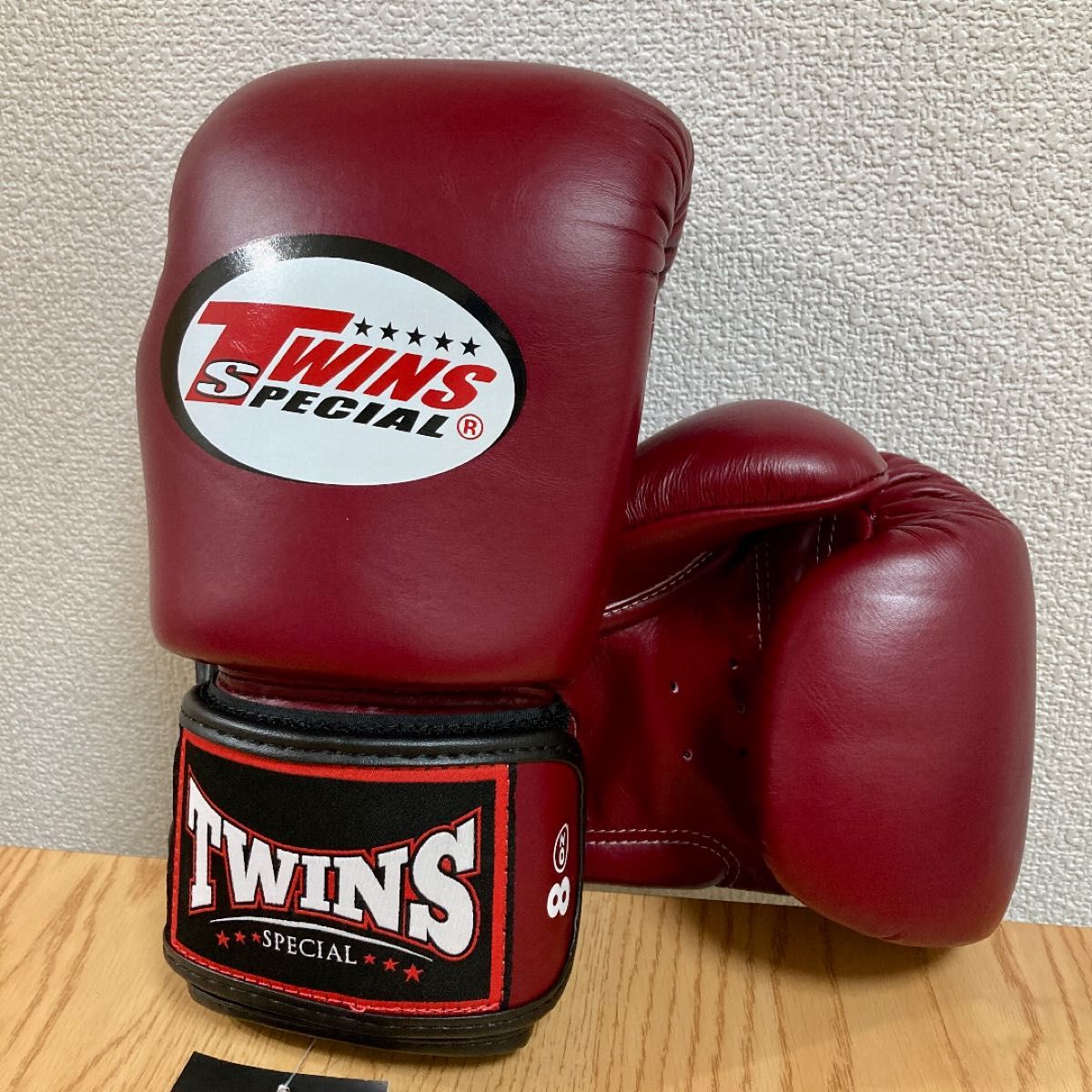 新品】Twins ボクシンググローブ BGVL3 ワインレッド 8oz キック