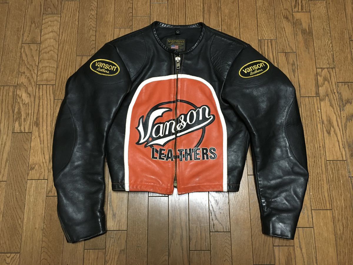 VANSONバンソン BARTELS'シングルライダース レザージャケット サイズ