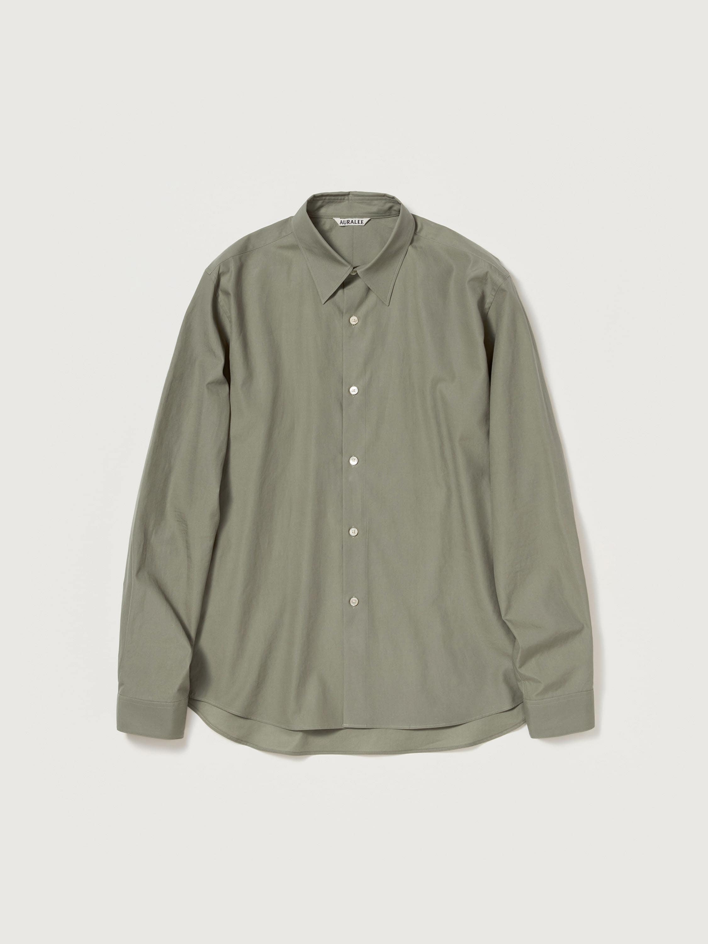 WASHED FINX TWILL SLIM SHIRT - AURALEE Official Website