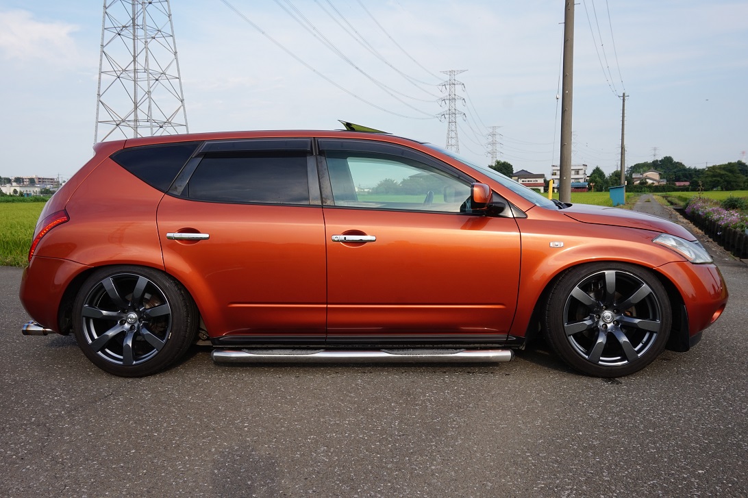 日産z51ムラーノマフラー。サイド出し。ハス切り。加工用とかにも