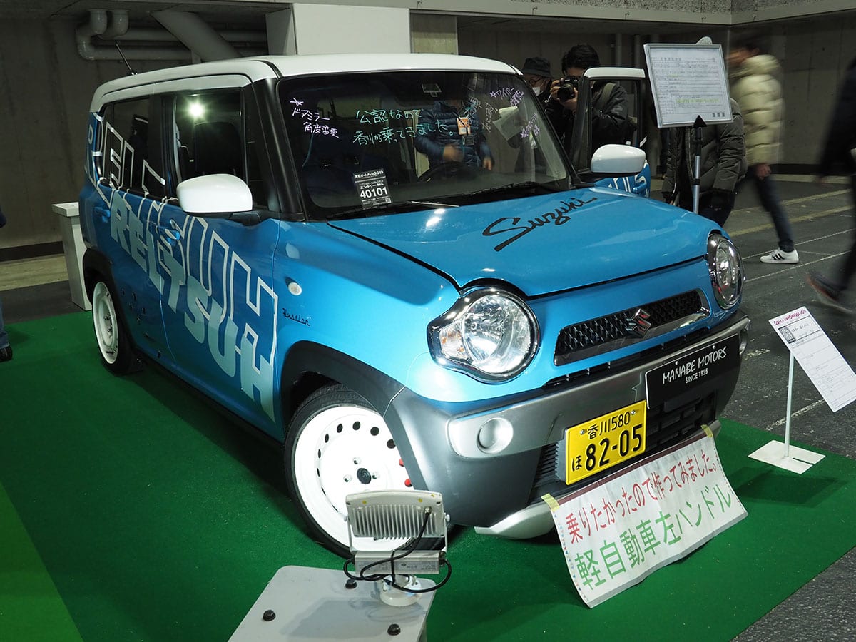 逆輸入車じゃない！ 左ハンドルのスズキ・ハスラー!? 公道走行可