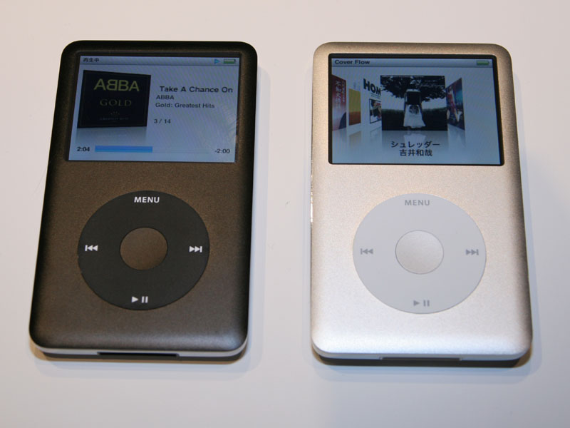 米Apple、完全金属筐体のHDD搭載「iPod classic」
