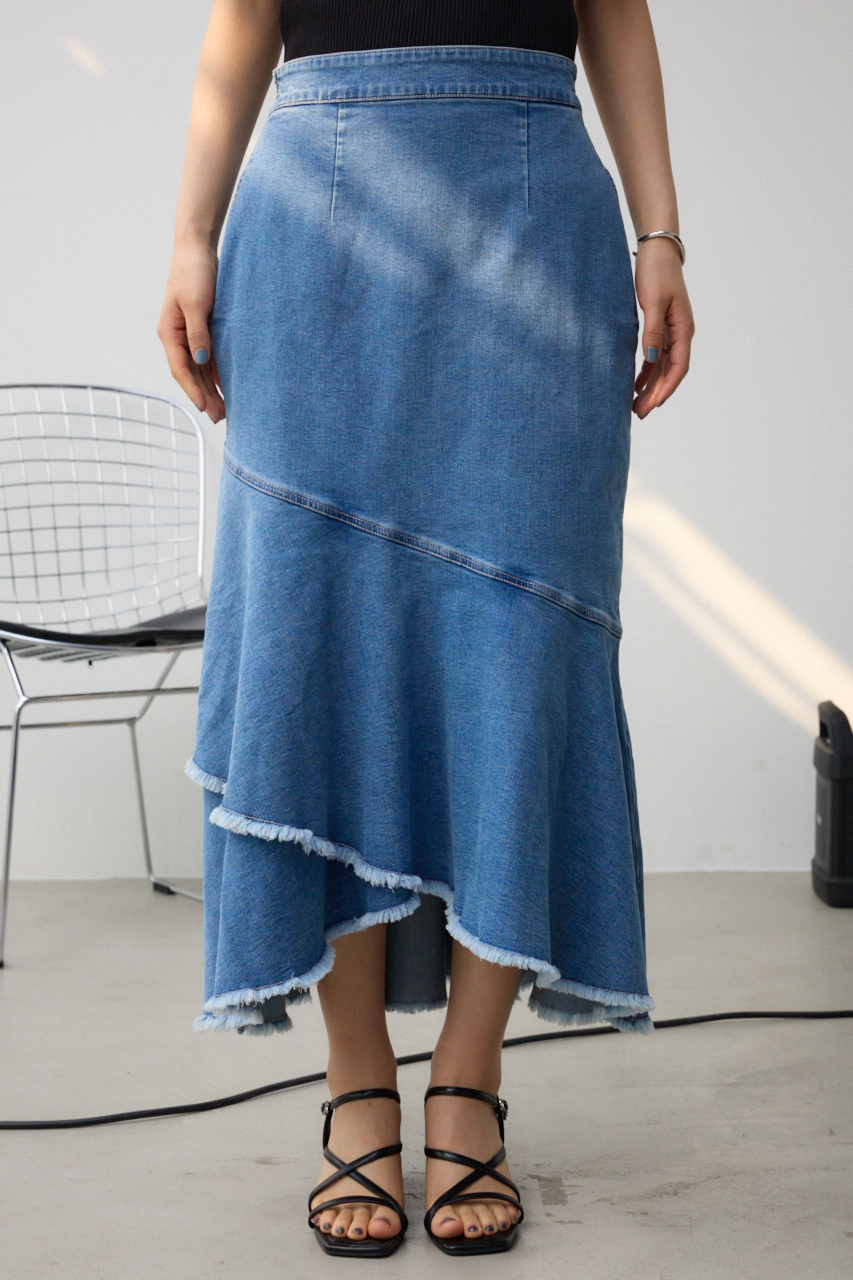 カシュクールフレアマーメイドデニムスカート｜WOMEN｜250HSF12-031C