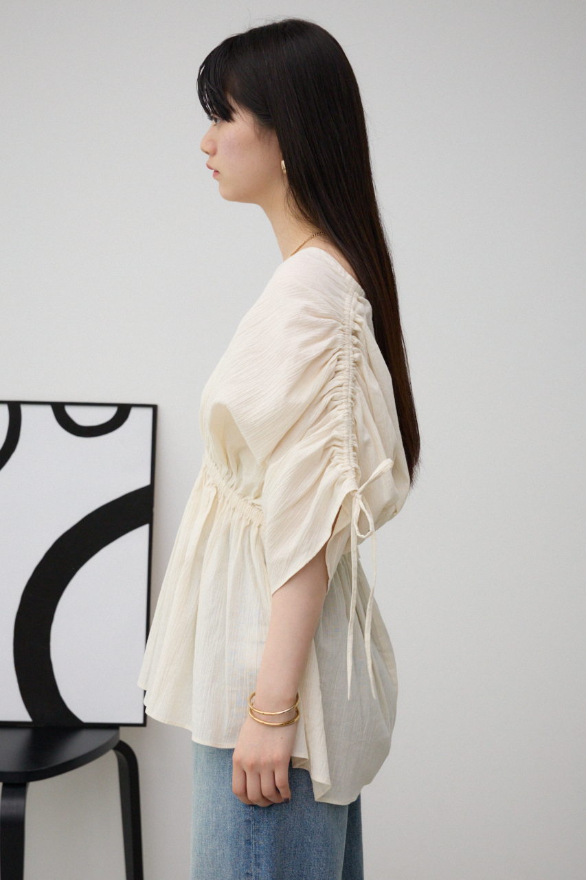 ショルダードロストペプラムブラウス｜WOMEN｜250HSF30-238D｜AZUL BY