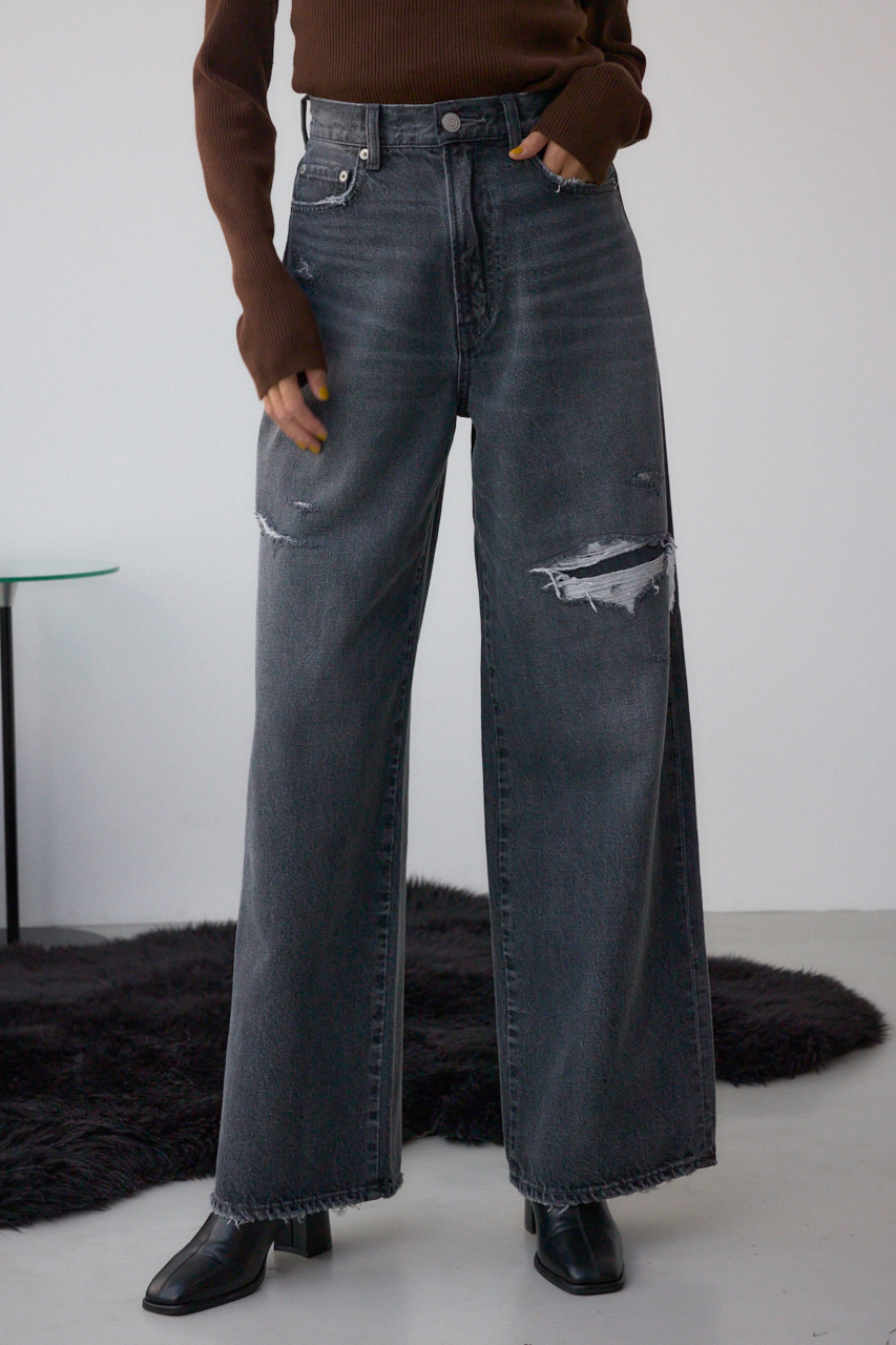 AZUL DENIM リペアワイドデニム｜WOMEN｜250IAC11-1231｜AZUL BY