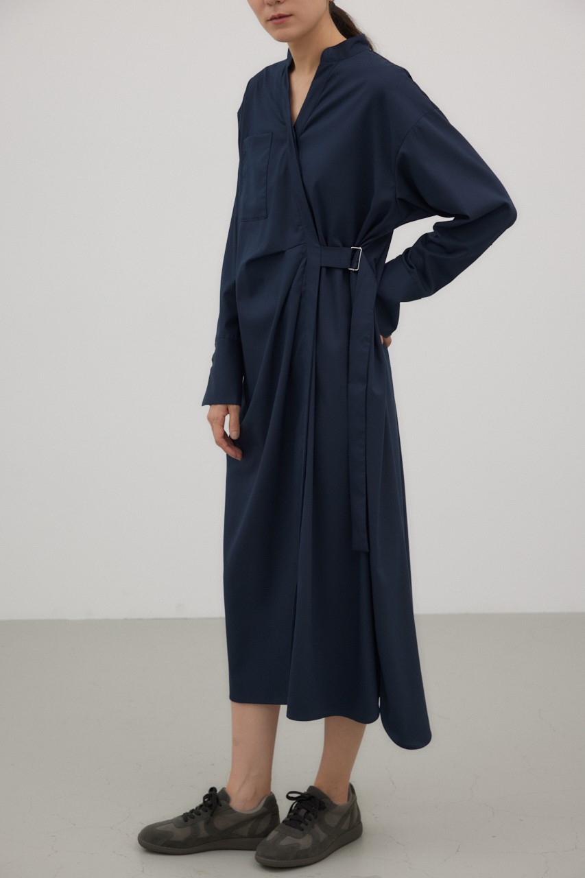 crie conforto】サイドバックルカシュクールワンピース｜WOMEN