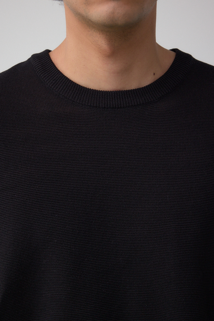 ベーシックガーター5分袖ニット｜MEN｜251ISB70-295D｜AZUL BY MOUSSY