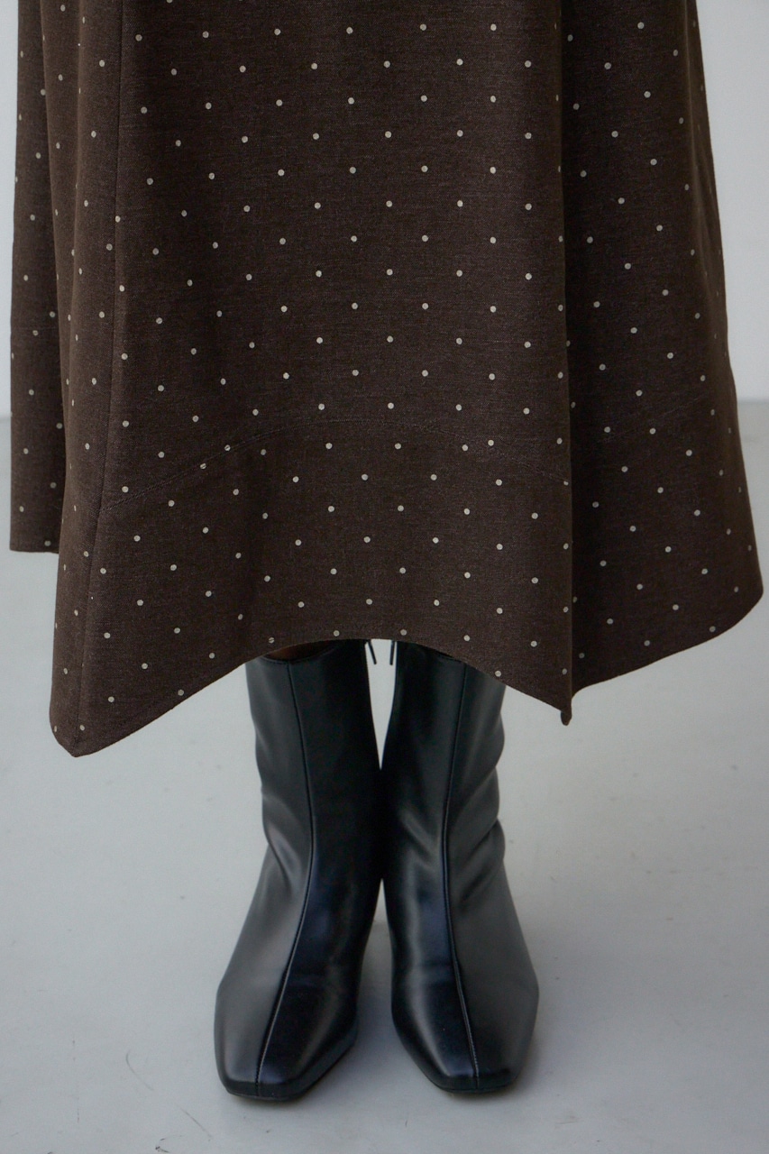 ドット柄ハンカチーフヘムスカート｜WOMEN｜250JSC31-3561｜AZUL BY