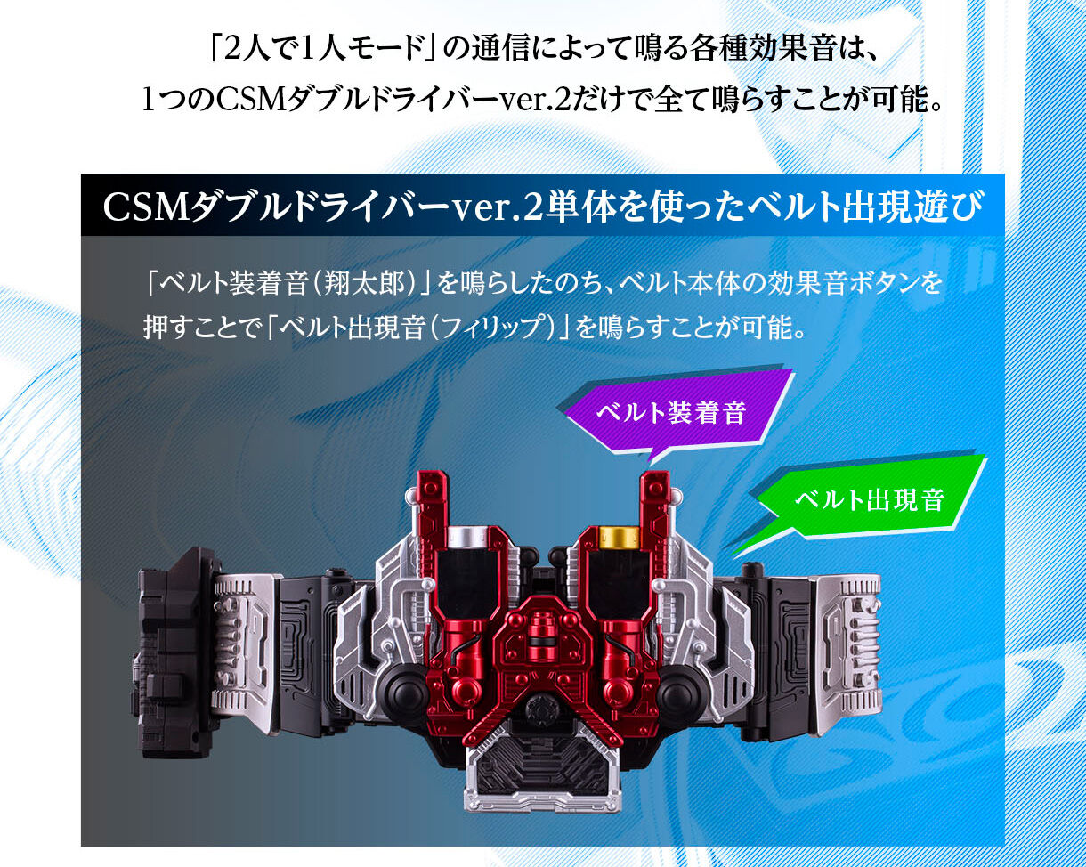 CSMダブルドライバーver.2【3次：2025年5月発送】 | 仮面ライダーW
