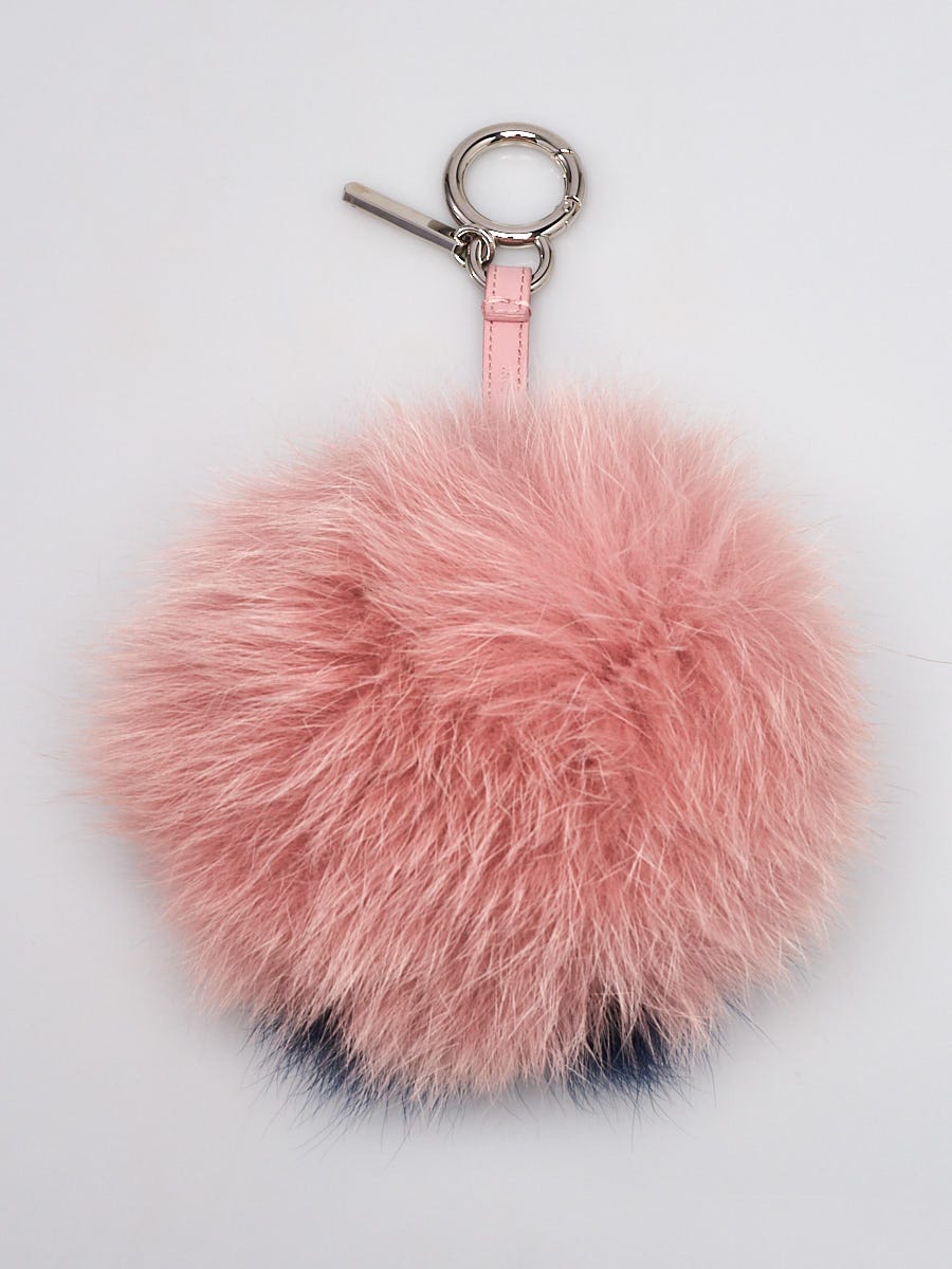 Fendi Pink/Blue Fox Fur Alphabet 