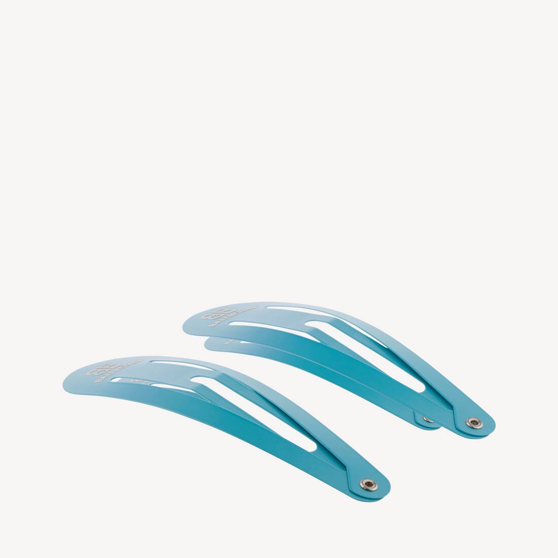 Women's Holli Xxl Snap Clip Set 2 in Turquoise | Balenciaga US
