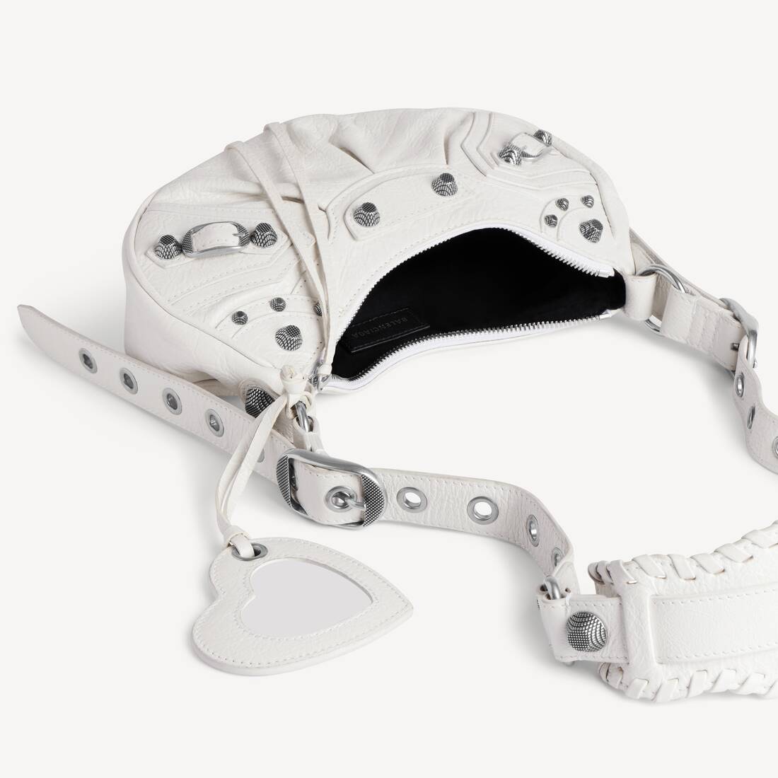 Women's Le Cagole Shoulder Bag Xs in White | Balenciaga US
