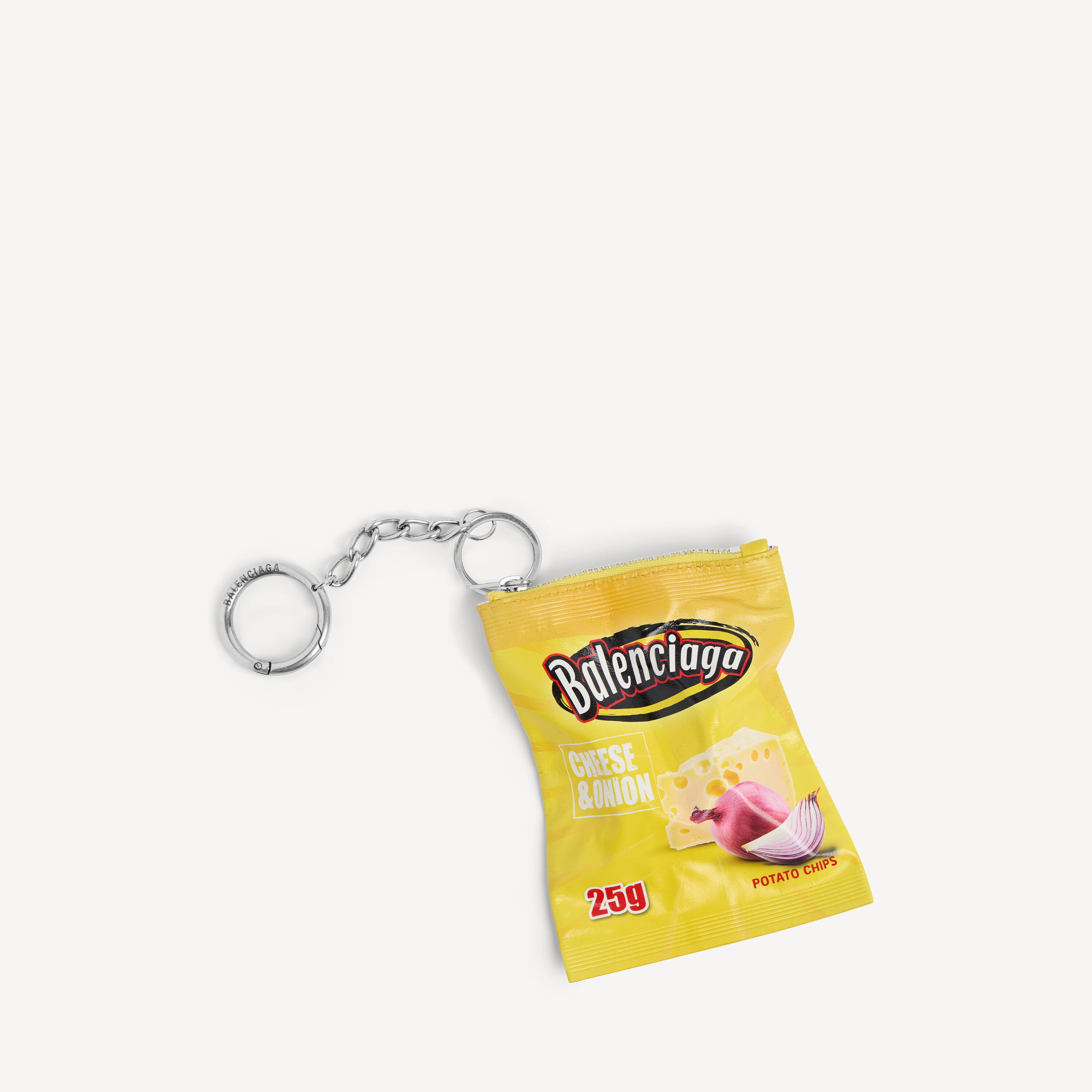 Charm/keychain Chips in Yellow | Balenciaga US