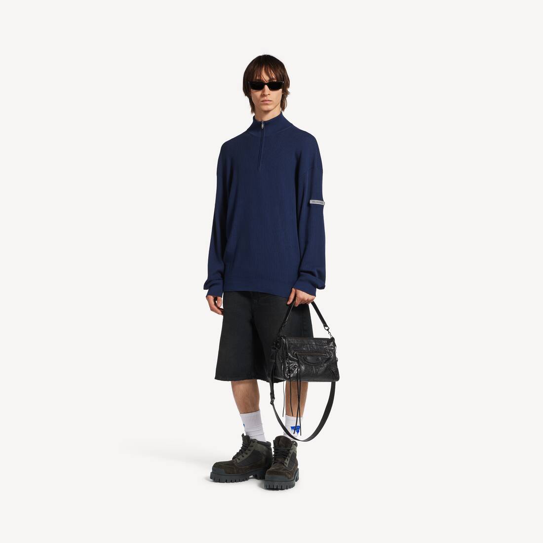 Men's Le City Moto Small in Black | Balenciaga SG