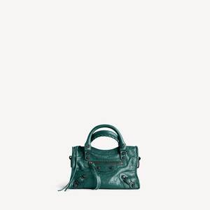 Women's Le City Bag Mini in Dark Emerald | Balenciaga US