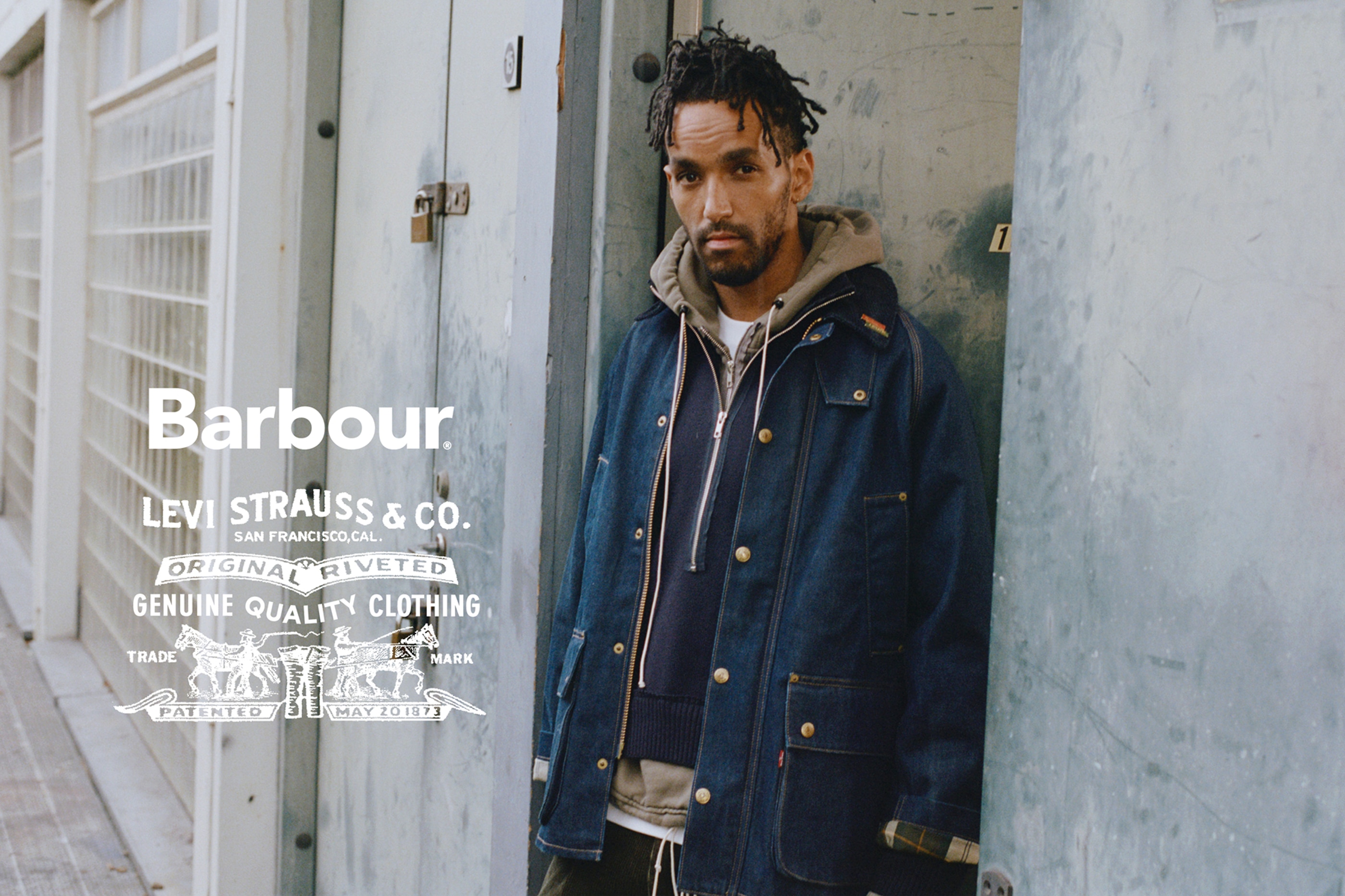 バブアーとリーバイスによるコラボレーションアイテムがローンチ