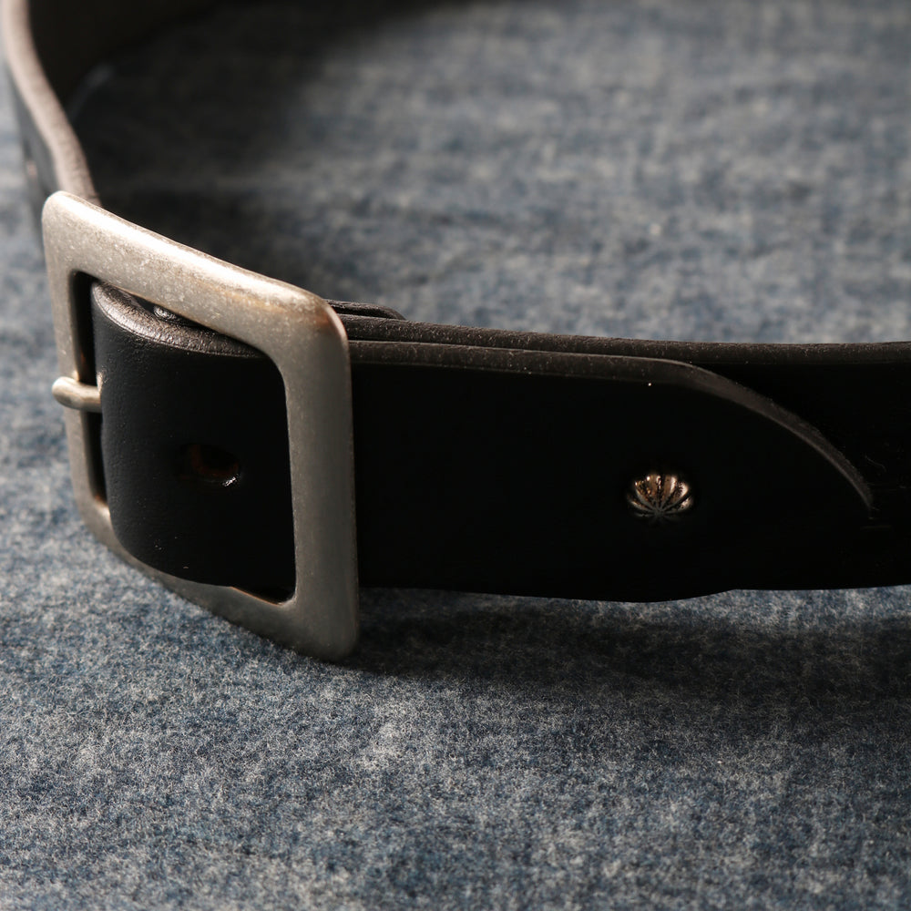 栃木レザー】Garrison Buckle 40mm Leather Studs Belt LE-4344