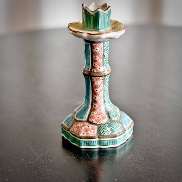 50546】 伊万里 蝋燭たて 江戸 / Candle Holder / Edo | 古道具・器