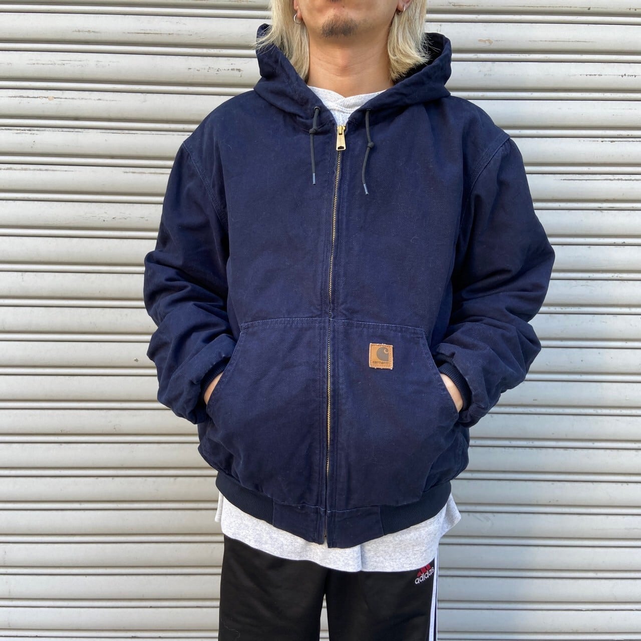 美品 Carhartt アクティブジャケット ダークネイビー L J211 | 古着屋 Uan
